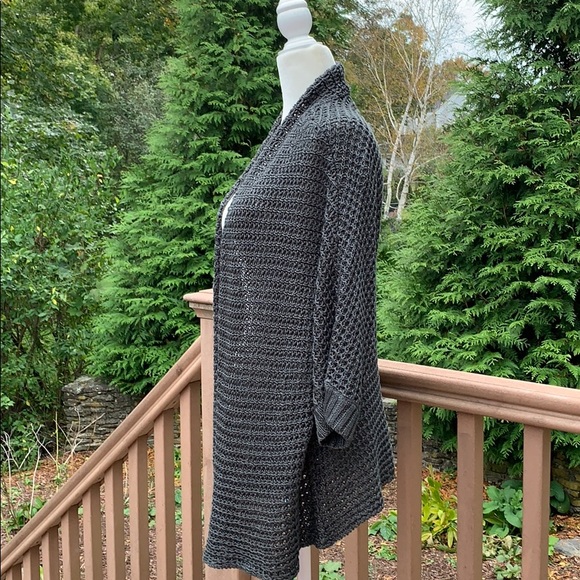 Eileen Fisher | Crochet Open Drape Cardigan - Picture 3 of 6